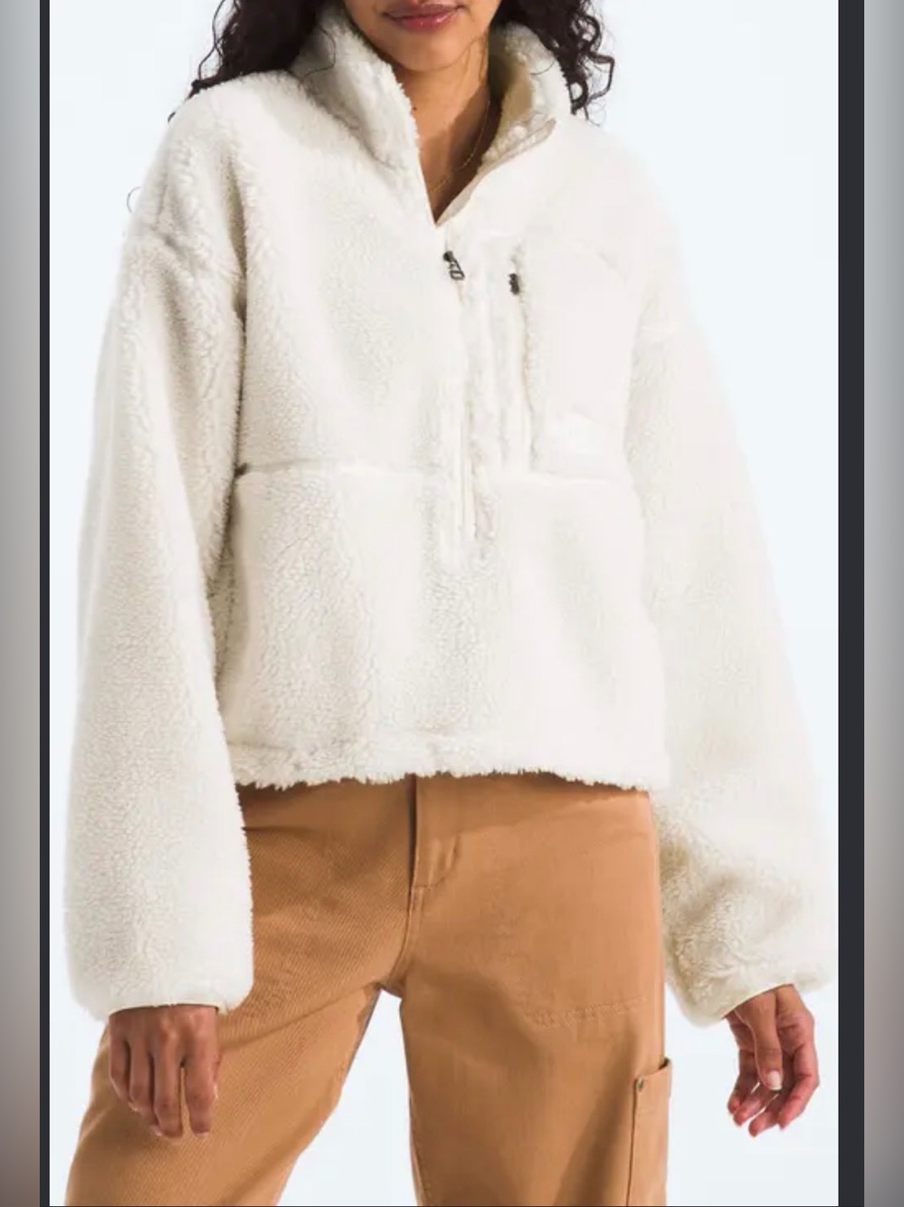 NWT The North Face Extreme Pile Quarter Zip Sherpa Boxy XL